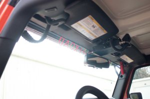 Jeep Rubicon Grab Handles - Front A-pillar and Rear Sound Bar - Fishbone Offroad - Paracord - Black - `07-`18